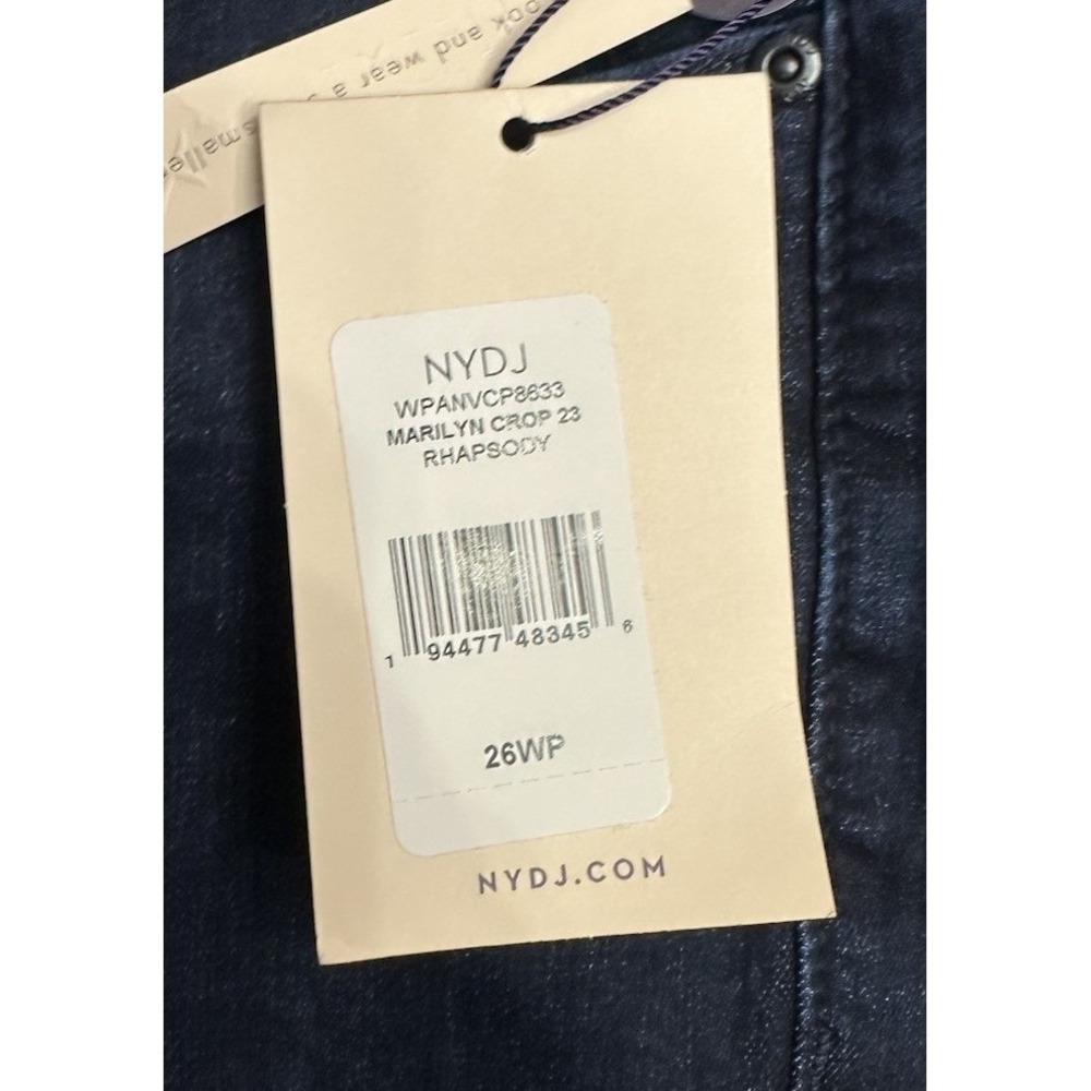 NWT Not Your Daughters Jeans NYDJ Womens Marilyn Straight Cropped Jeans 26WP - Picture 6 of 11